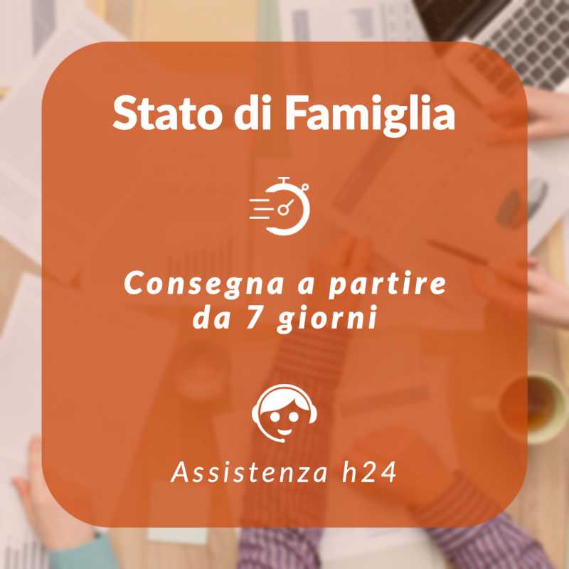 Certificado de estado familiar 